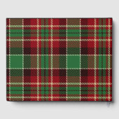 Livre D'or écossais écossais vert Mariage Tartan (Verso)