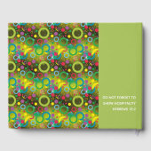 Livre D'or Écriture chrétienne personnalisée amusante Cercles (Verso)