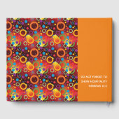 Livre D'or Écriture chrétienne personnalisée amusante ORANGE  (Verso)