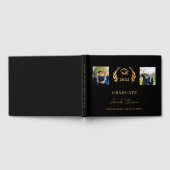 Livre D'or Écriture de nom d'or noir (Complet)