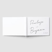 Livre D'or Écriture manuscrite de script moderne Mariage noir (Complet)