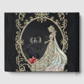 Livre D'or Élégance en or et noir. (Verso)