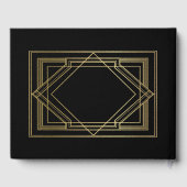 Livre D'or Élégant Art Déco Gatsby Style Mariage (Verso)