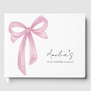 Livre D'or Élégant Baby shower de cabot rose