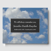 Livre D'or Élégant, Basic Funeral Guest Book (Recto)