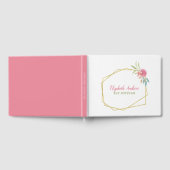 Livre D'or Elégant Bat mitzvah floral bleu marine (Complet)