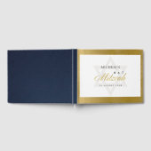 LIVRE D'OR ÉLÉGANT BAT MITZVAH SIMPLE DE BARRE D'OR FAUX PROP (Complet)