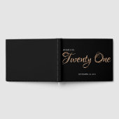 Livre D'or Elégant Black and Gold 21e anniversaire (Complet)