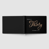 Livre D'or Elégant Black and Gold 30e anniversaire (Complet)