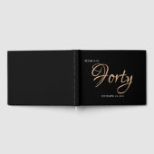 Livre D'or Elégant Black and Gold 40e anniversaire (Complet)