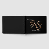 Livre D'or Elégant Black and Gold 50e anniversaire (Complet)