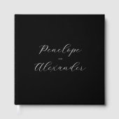 Livre D'or Elegant Black Calligraphy (Recto)