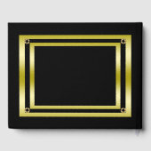 Livre D'or Elégant Black & Gold encadré Graduation (Verso)