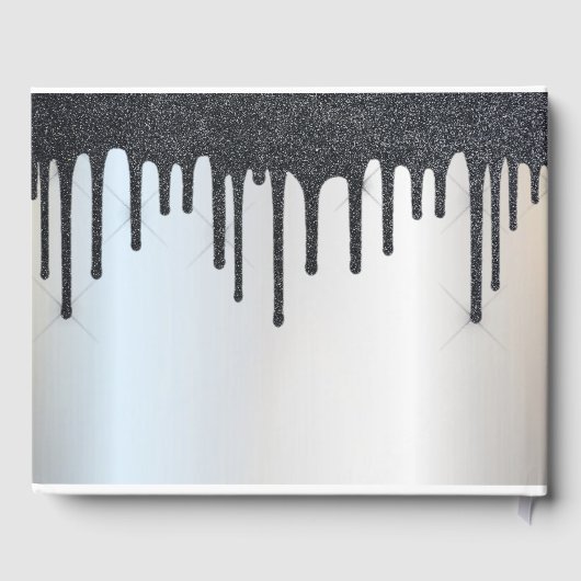 Livre D'or Élégant Black Parties scintillant Drits Mariage de (Verso)