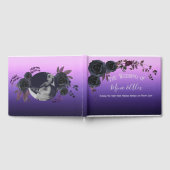 Livre D'or Elégant Black Rose violet photo mariage (Complet)