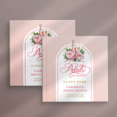 Livre D'or Elegant blush and gold bridal shower guest book