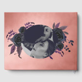 Livre D'or Elegant Blush Black Rose Mariage photo (Verso)