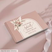 Livre D'or Elegant Boho Dusty Pink Pampas Floral Sweet 16th