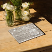 Livre D'or Élégant bois rustique Mason Jar String Mariage cla