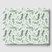 Livre D'or Élégant botanique rustique script moderne mariage (Verso)