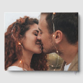 Livre D'or Élégant Brown Rustic Grange Mariage photo (Verso)