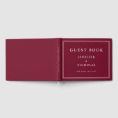 Livre D'or Elegant Burgundy Wedding (Complet)