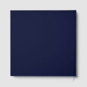 Livre D'or Elegant Calligraphy Navy Blue Wedding (Verso)