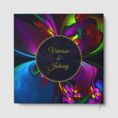 Livre D'or Elegant Classic Modern Floral Pattern #902 Wedding (Verso)