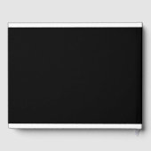 Livre D'or Élégant, Classique, Monogramme, Noir, Mariage (Verso)