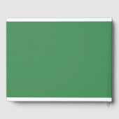 Livre D'or Élégant, Classique, Monogramme, Vert-Forêt, Mariag (Verso)