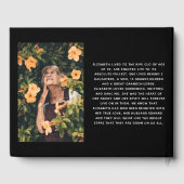 Livre D'or Élégant Collage photo commémoratif et conservation (Verso)