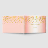 Livre D'or Elégant Confetti en or Rose (Complet)