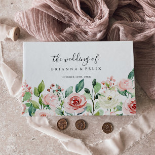 Livre D'or Élégant Dainty Automne Mariage Floral