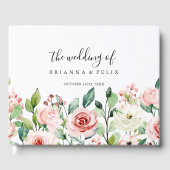 Livre D'or Élégant Dainty Automne Mariage Floral (Recto)