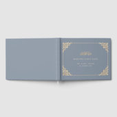 Livre D'or Elégant Dusty Blue Mariage musulman musulman musul (Complet)