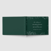Livre D'or Élégant Emerald Green Moderne Rustique Mariage feu (Complet)