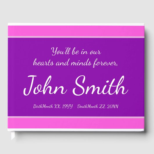 Livre d'or élégant et personnalisé (Recto)