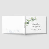 Livre D'or Elégant Eucalyptus Mariage de script d'aquarelle (Complet)