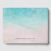 Livre D'or Elégant Faire-part de mariage d'aquarelle d'été de (Verso)
