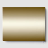 Livre D'or Élégant Feuille or Mariage (Verso)