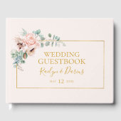 Livre D'or Élégant flou | Pastel Mariage Guest Book (Recto)