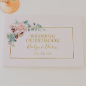 Livre D'or Élégant flou | Pastel Mariage Guest Book