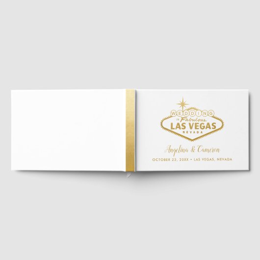 Livre D'or Elégant Gold Las Vegas Destination Mariage (Complet)