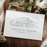 Livre D'or Élégant Green Rustic Grange Mariage photo<br><div class="desc">Ajoutez une touche d'élégance rustique à votre cérémonie de mariage avec notre Elegant Rustic Barn mariage livre d'or. La conception présente une illustration esquissée en vert foncé d'une grange affichée en haut avec un arrière - plan blanc. Personnalisez l'avant du livre d'hôtes mariage de grange avec vos noms et la...</div>