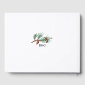 Livre D'or Élégant hiver Pins rustique Mariage de lanterne (Verso)