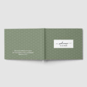 Livre D'or Elégant Jade Green Custom ACCUEIL À NOTRE MAISON (Complet)