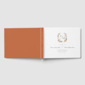 Livre D'or Elégant Jardin de pêche Mariage floral (Complet)