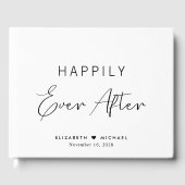 Livre D'or Élégant Joyeux Jamais Après Mariage (Recto)