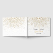 Livre D'or Elégant Mandala Confetti Design Or (Complet)