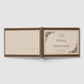 Livre D'or Élégant Mariage beige beige orné (Complet)